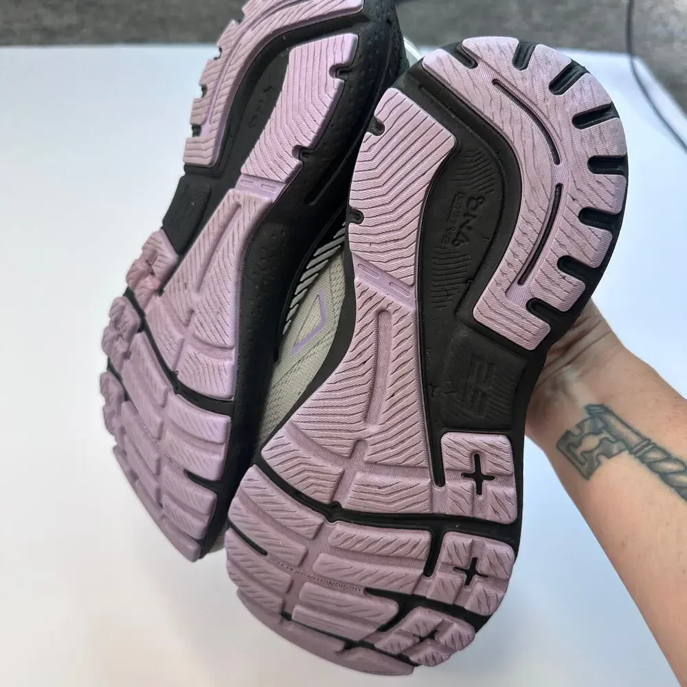Brooks Adrenaline GRS 23 Gray Black Purple Sneakers